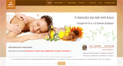 Desktop Screenshot of masszazsterapia.hu